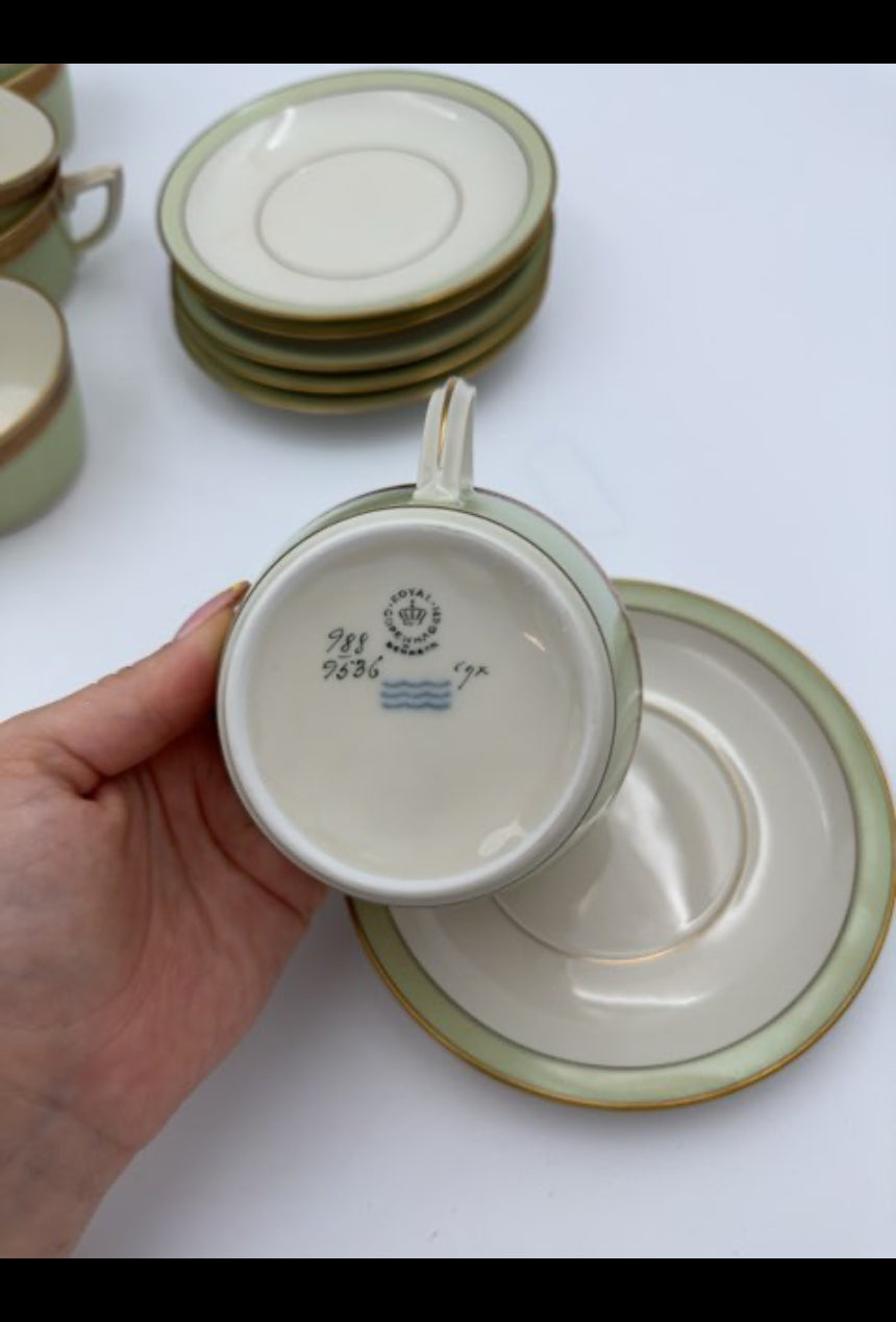 Tekopper + underkopper, Dagmar Royal Copenhagen